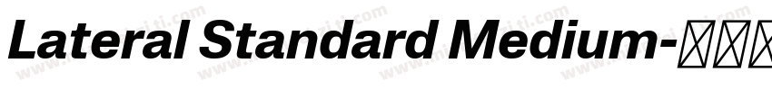 Lateral Standard Medium字体转换